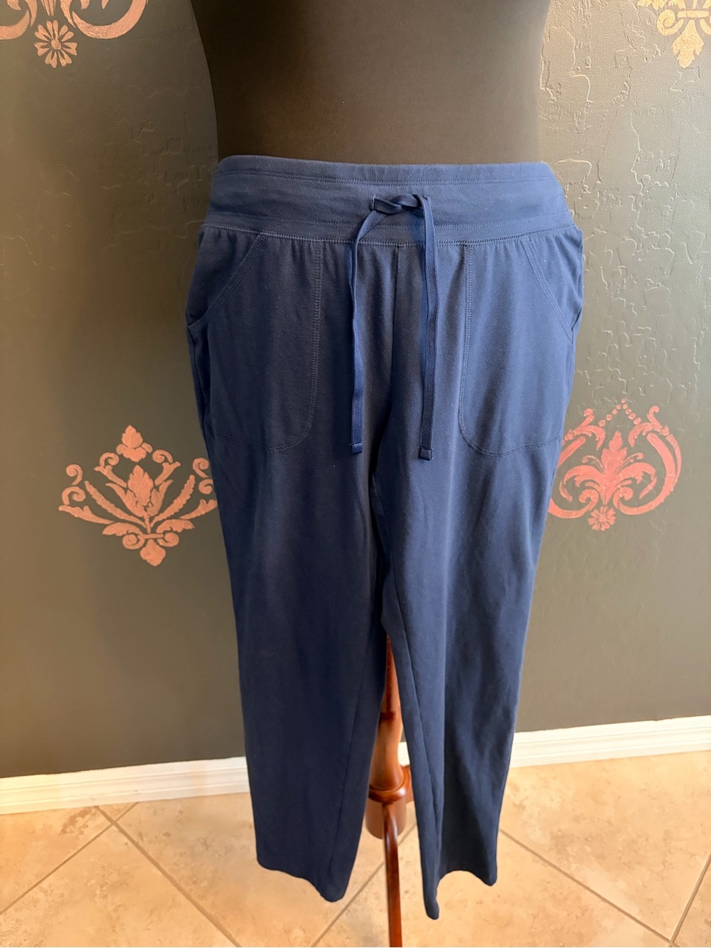 Navy Pull-On Jogger Pants with Drawstring
